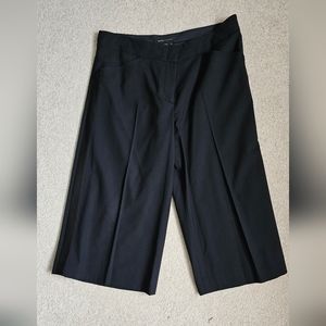 Cropped Black Pants, wide leg, women's black going out trousers